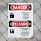 Signmission Lockout Tagout Setup Maintenance Bilingual Danger Sign, Plastic, 10in W x 14in L, 2PK OS-2PACK-DS-P-1014-VS-1428 - alternate 9